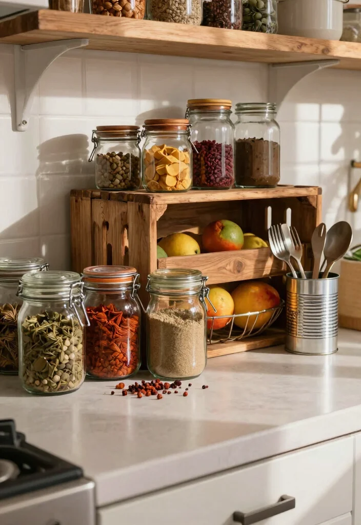 17 Small Kitchen Counter Organization Ideas That Stay Tidy - 8. Repurpose Household Items 1