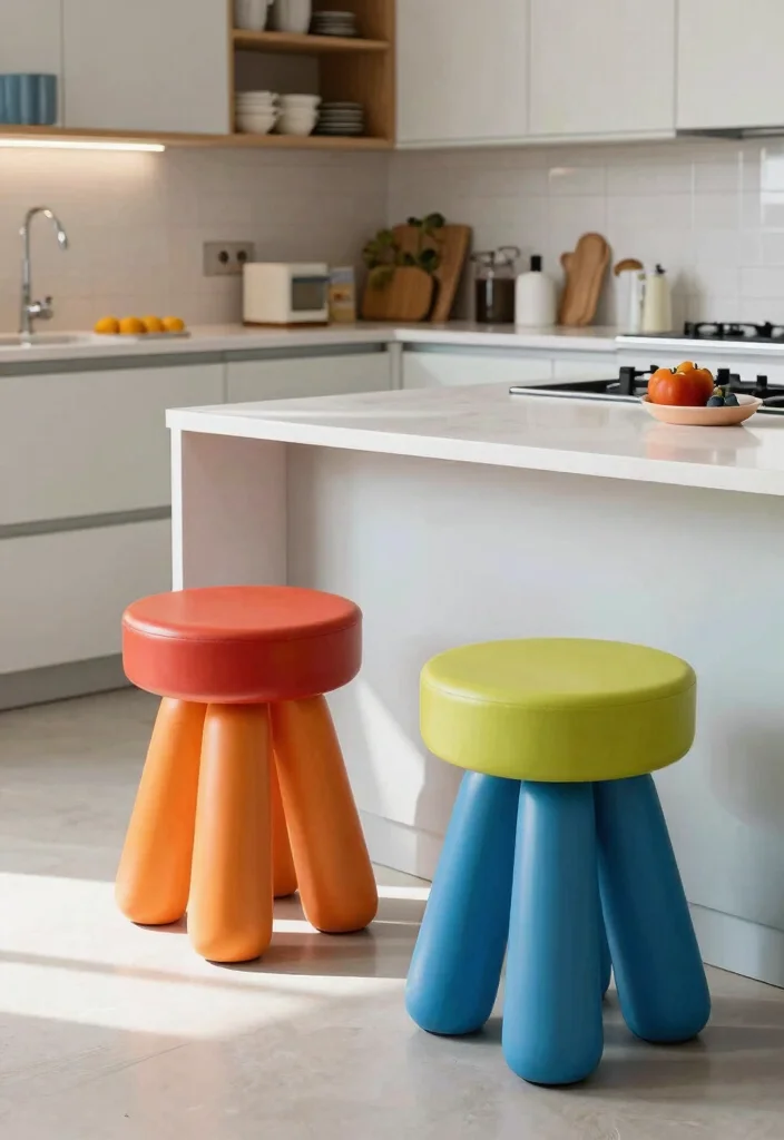 17 Stools for Kitchen Island 2026 Trending Ideas That Blend Comfort & Style 12 17 Stools for Kitchen Island 2026 Trending Ideas That Blend Comfort & Style - 12. Artistic Stools as Statement Pieces 1