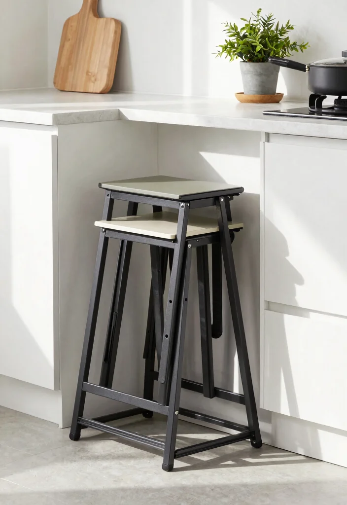 17 Stools for Kitchen Island 2026 Trending Ideas That Blend Comfort & Style 13 17 Stools for Kitchen Island 2026 Trending Ideas That Blend Comfort & Style - 13. Multi-Purpose Folding Stools 1