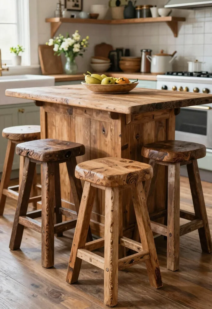 17 Stools for Kitchen Island 2026 Trending Ideas That Blend Comfort & Style 17 17 Stools for Kitchen Island 2026 Trending Ideas That Blend Comfort & Style - 17. Eco-Friendly Reclaimed Wood Stools 1