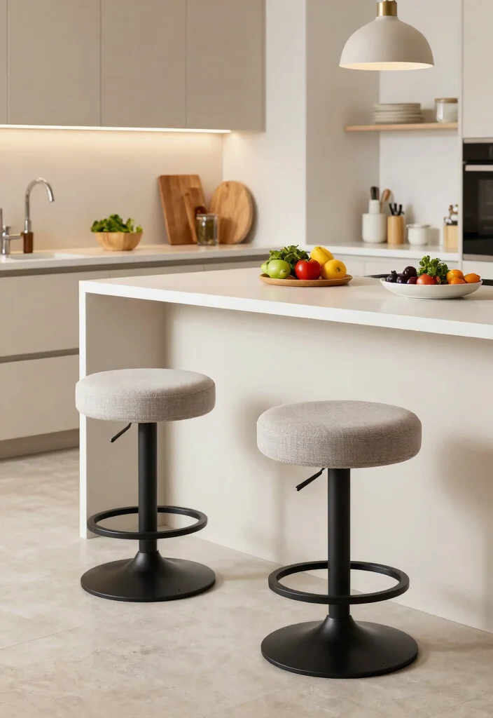 17 Stools for Kitchen Island 2026 Trending Ideas That Blend Comfort & Style 9 17 Stools for Kitchen Island 2026 Trending Ideas That Blend Comfort & Style - 9. Swivel Stools for Easy Movement 1