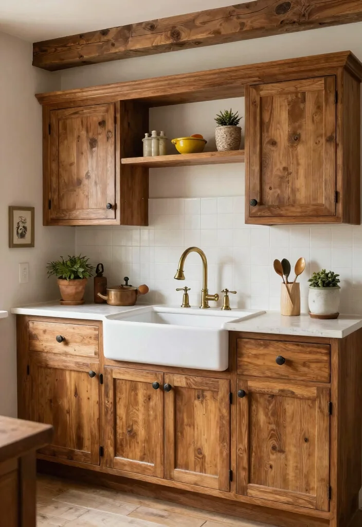 17 Teak Kitchen Cabinets Ideas With Natural Luxury 11 17 Teak Kitchen Cabinets Ideas With Natural Luxury - 11. Teak Cabinets with Country Charm 1