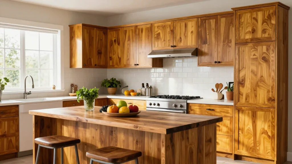 17 Teak Kitchen Cabinets Ideas With Natural Luxury