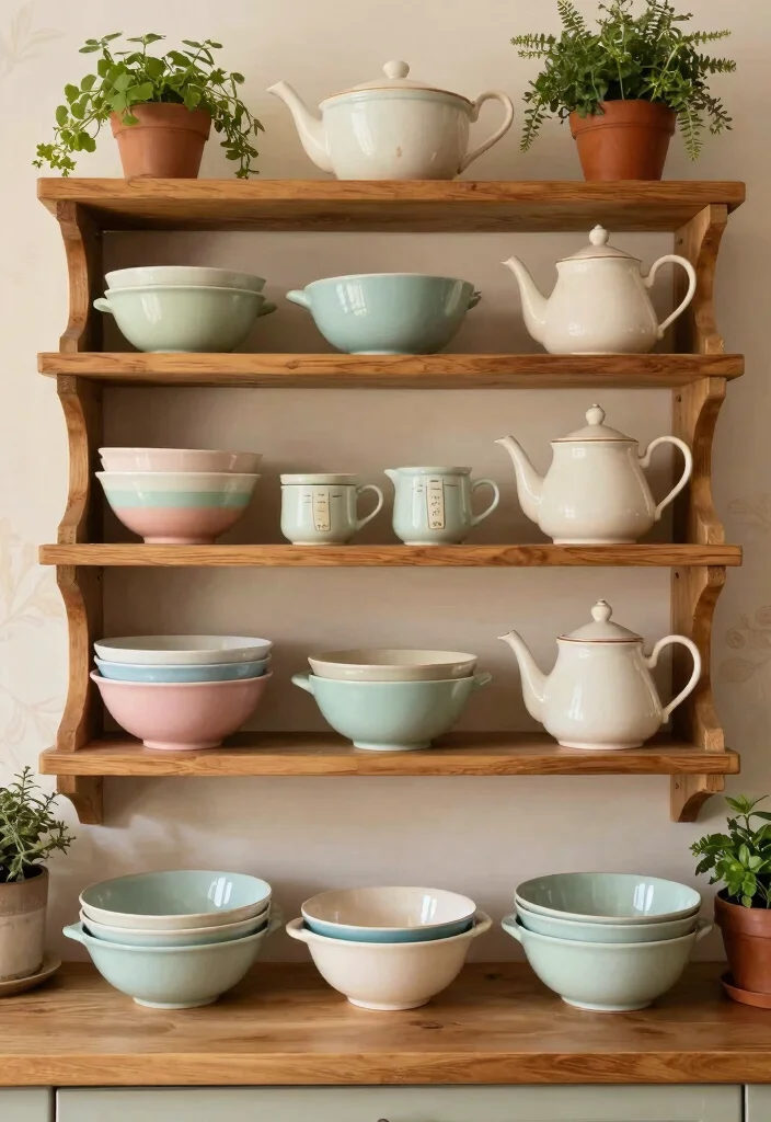 18 Cute Kitchen Decor Ideas That Add Personality 1 18 Cute Kitchen Decor Ideas That Add Personality - 1. Vintage-Inspired Cookware 1