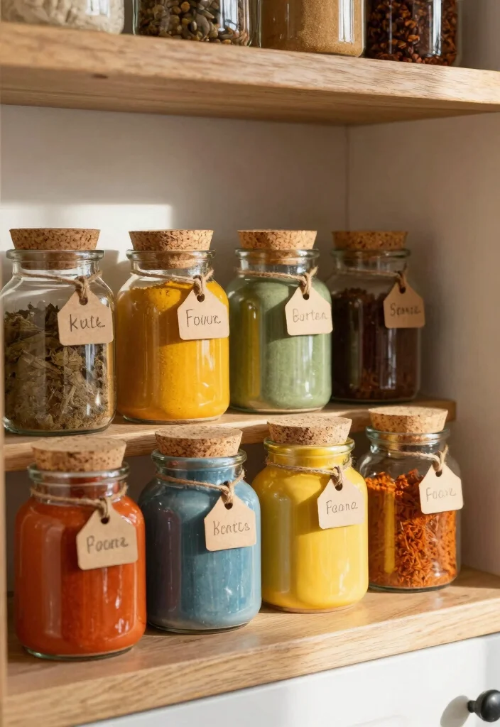 18 Cute Kitchen Decor Ideas That Add Personality 12 18 Cute Kitchen Decor Ideas That Add Personality - 12. Charming Spice Jars 1