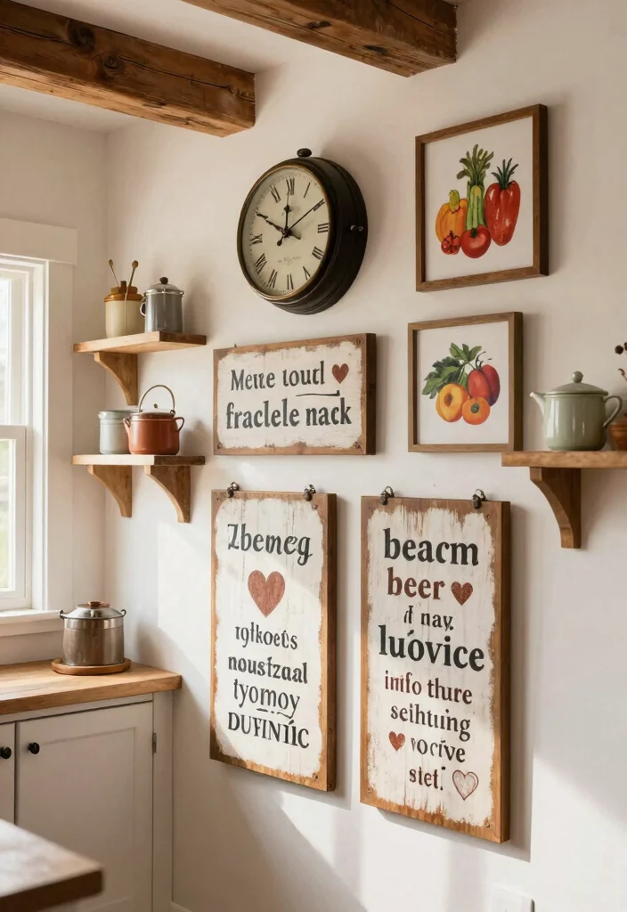 18 Cute Kitchen Decor Ideas That Add Personality 2 18 Cute Kitchen Decor Ideas That Add Personality - 2. Farmhouse-Style Wall Decor 1