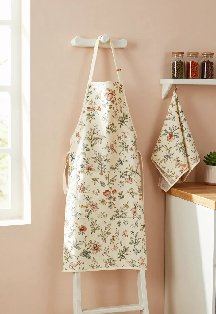 18 Cute Kitchen Decor Ideas That Add Personality 4 18 Cute Kitchen Decor Ideas That Add Personality - 4. Charming Aprons and Towels 1