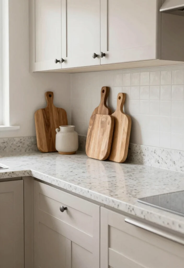 18 Farmhouse Kitchen Countertops Ideas With Rustic Beauty - 13. Farmhouse Style Quartz Counters 1