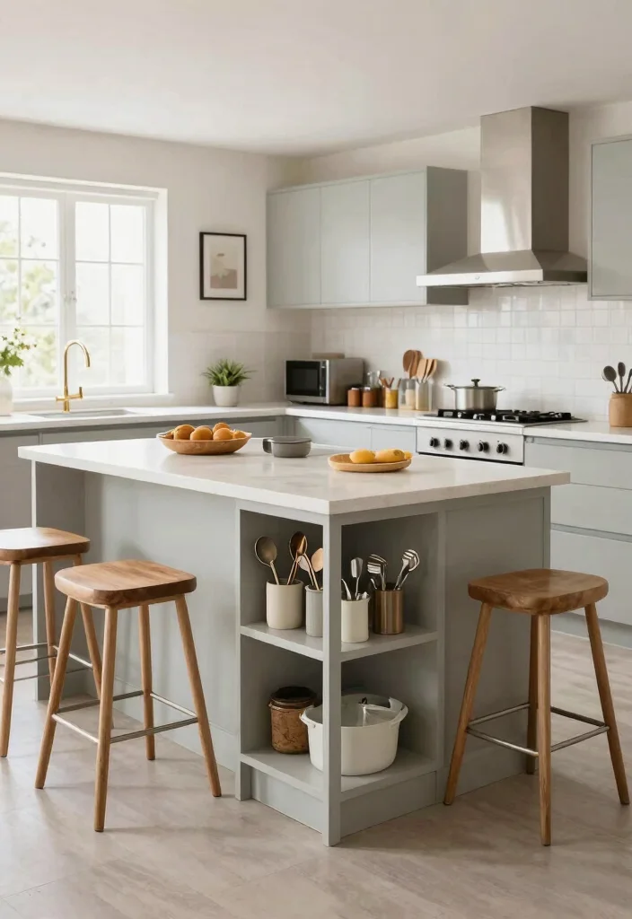 18 Free Standing Kitchen Cabinets Ideas With Flexible Storage 4 18 Free Standing Kitchen Cabinets Ideas With Flexible Storage - 4. Multi-Functional Islands 1