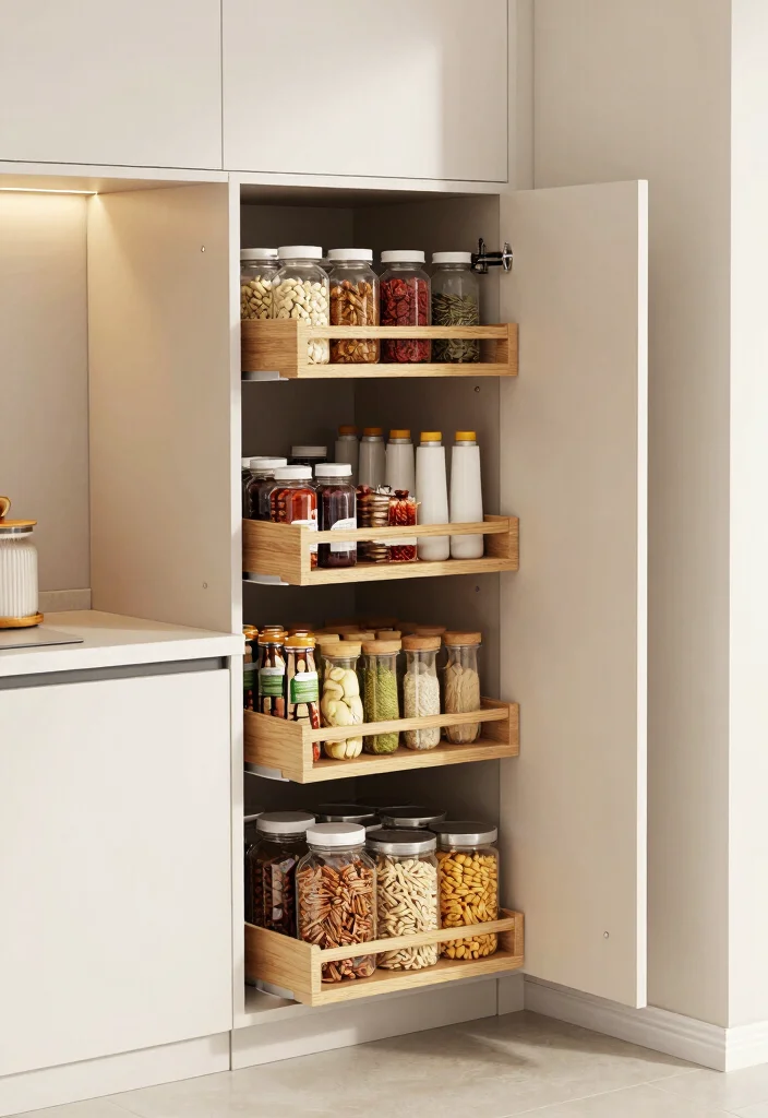 18 Kitchen Corner Cabinet 2026 Trending Ideas That Use Every Inch - 2. Pull-Out Pantry Magic 1