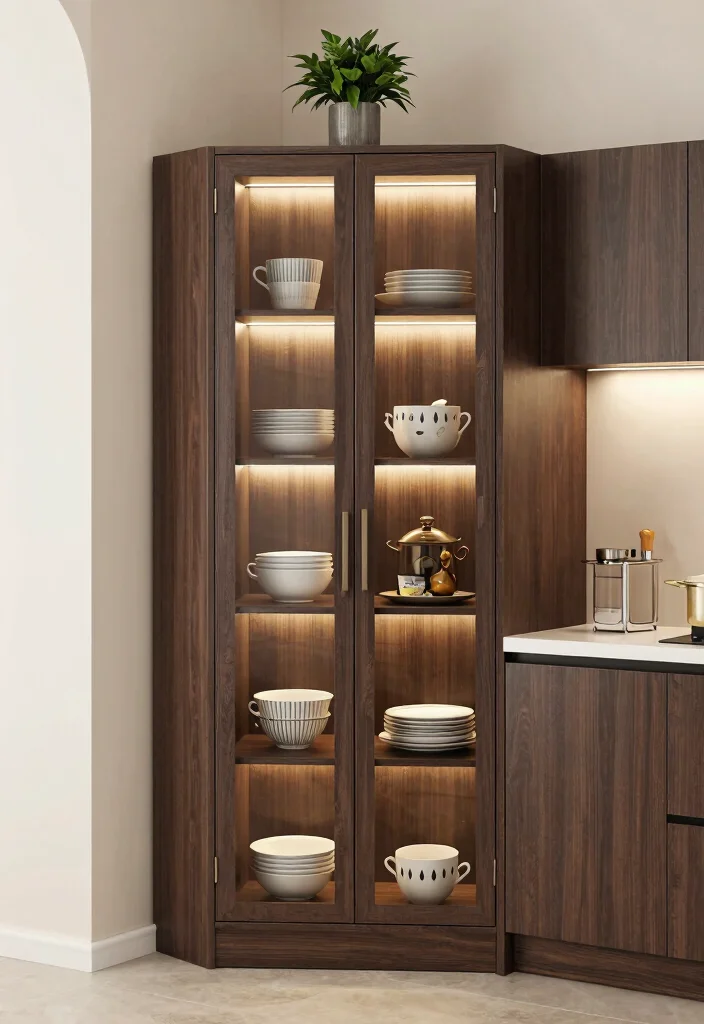 18 Kitchen Corner Cabinet 2026 Trending Ideas That Use Every Inch - 3. Glass-Front Cabinets 1