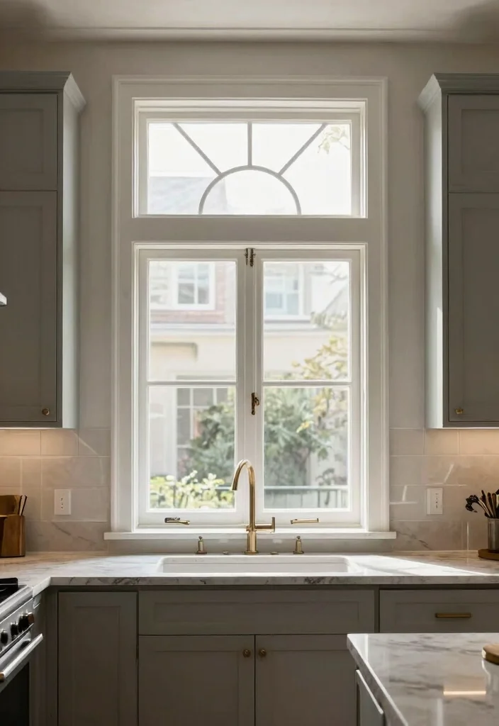 18 Kitchen Ideas With Windows That Brighten the Space 10 18 Kitchen Ideas With Windows That Brighten the Space - 10. Transom Windows for Added Detail 1