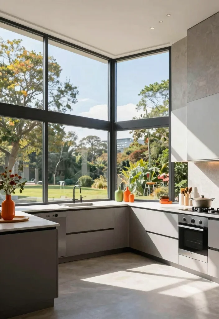 18 Kitchen Ideas With Windows That Brighten the Space 12 18 Kitchen Ideas With Windows That Brighten the Space - 12. Window Walls for a Statement Look 1