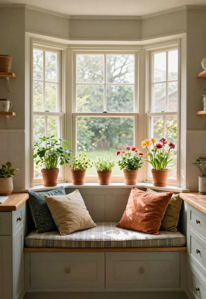 18 Kitchen Ideas With Windows That Brighten the Space 5 18 Kitchen Ideas With Windows That Brighten the Space - 5. Bay Windows for Charm 1