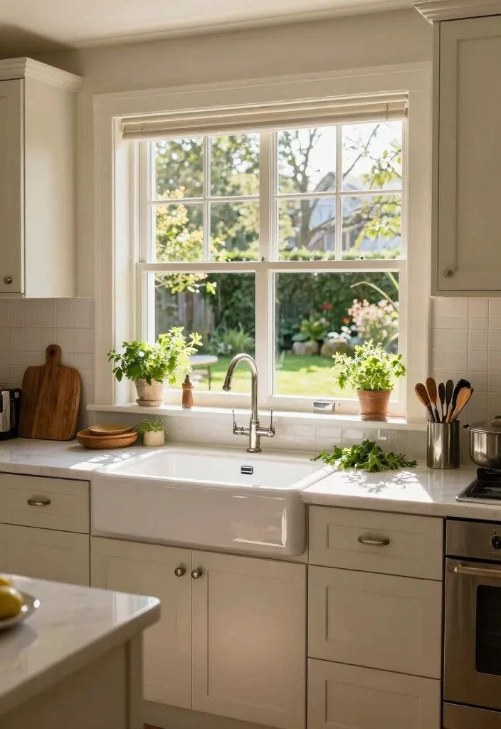 18 Kitchen Ideas With Windows That Brighten the Space 7 18 Kitchen Ideas With Windows That Brighten the Space - 7. Windows Above the Sink 1