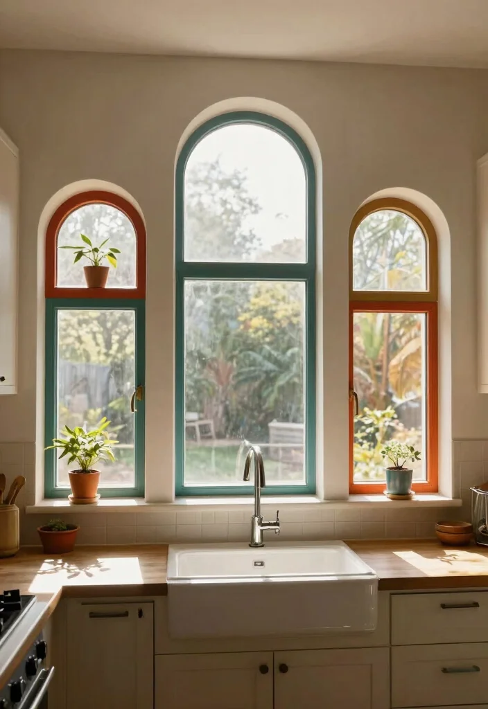 18 Kitchen Ideas With Windows That Brighten the Space 9 18 Kitchen Ideas With Windows That Brighten the Space - 9. Unique Window Shapes 1