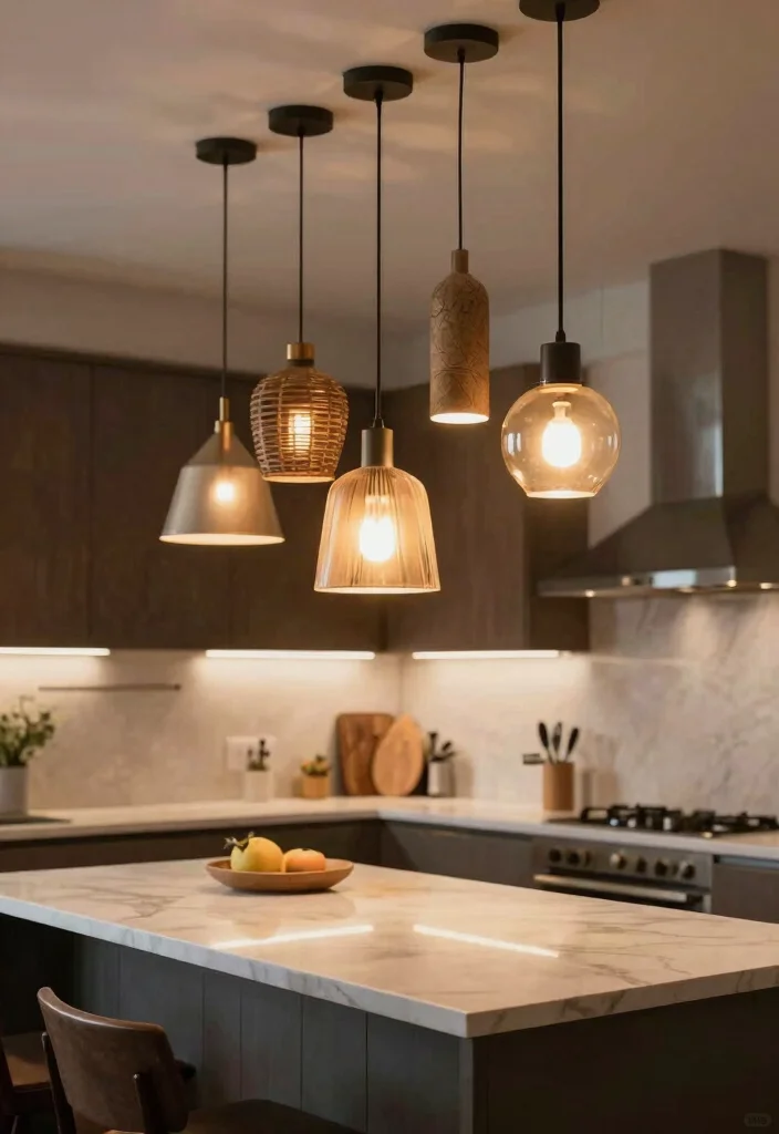 18 Kitchen Pendant Lighting Ideas That Shine Over Your Island - 12. Multi-light Clusters 1