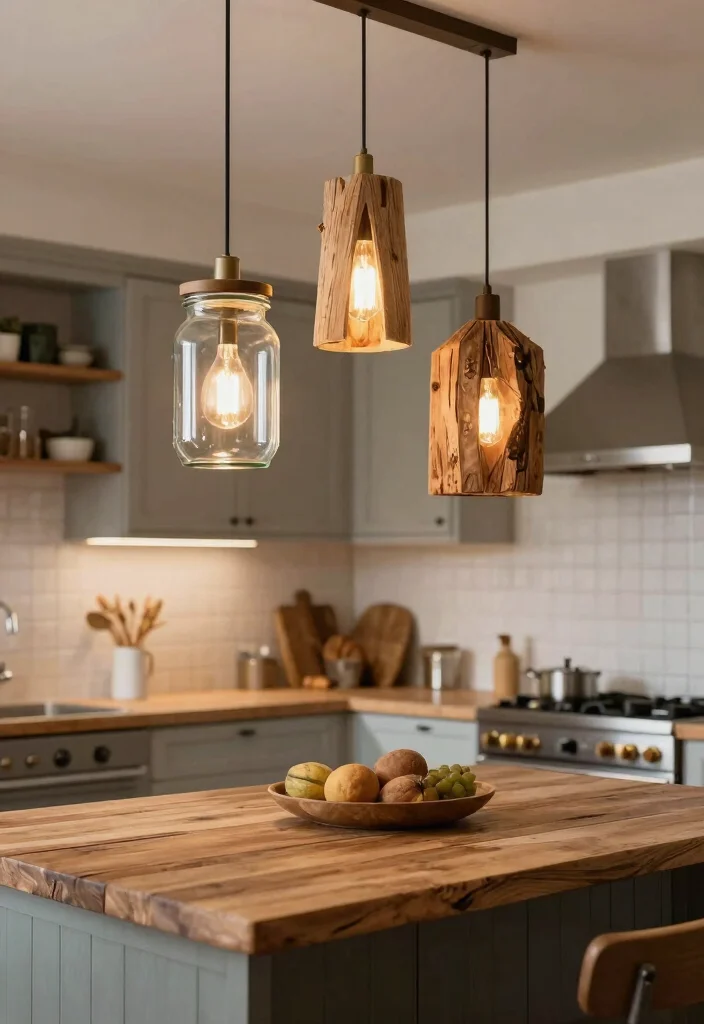 18 Kitchen Pendant Lighting Ideas That Shine Over Your Island - 16. Personalized DIY Pendants 1