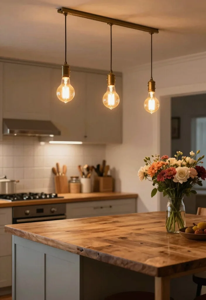 18 Kitchen Pendant Lighting Ideas That Shine Over Your Island - 4. Vintage Edison Bulbs 1