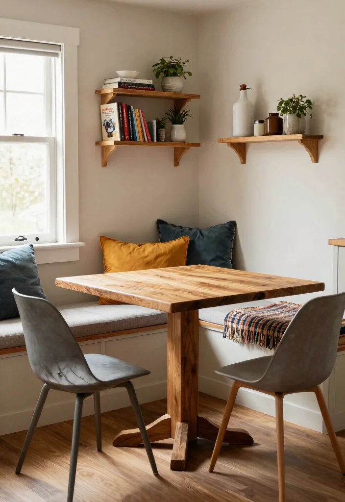 18 Kitchen Table With Storage Ideas That Save Space - 3. Built-in Bench Seating 1