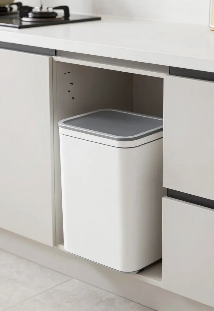 18 Kitchen Trash Can Cabinet Ideas That Hide Clutter 12 18 Kitchen Trash Can Cabinet Ideas That Hide Clutter - 12. Low-Level Pull-Out Cabinets 1