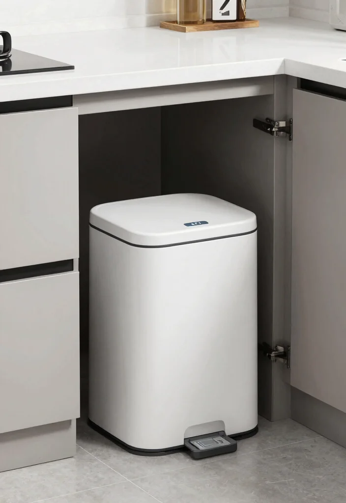 18 Kitchen Trash Can Cabinet Ideas That Hide Clutter 18 18 Kitchen Trash Can Cabinet Ideas That Hide Clutter - 18. Smart Trash Can Solutions 1