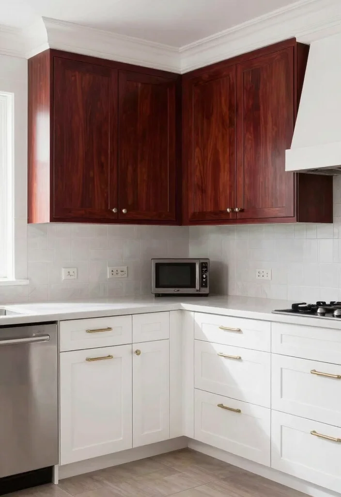 18 Modern Cherry Cabinets Kitchen Ideas With Rich Tone - 12. Sophisticated White Cherry Blends 1