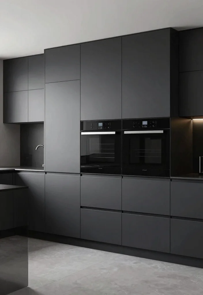 18 White Kitchen With Black Countertops Ideas With Striking Contrast - 9. Seamless Integration of Appliances 1
