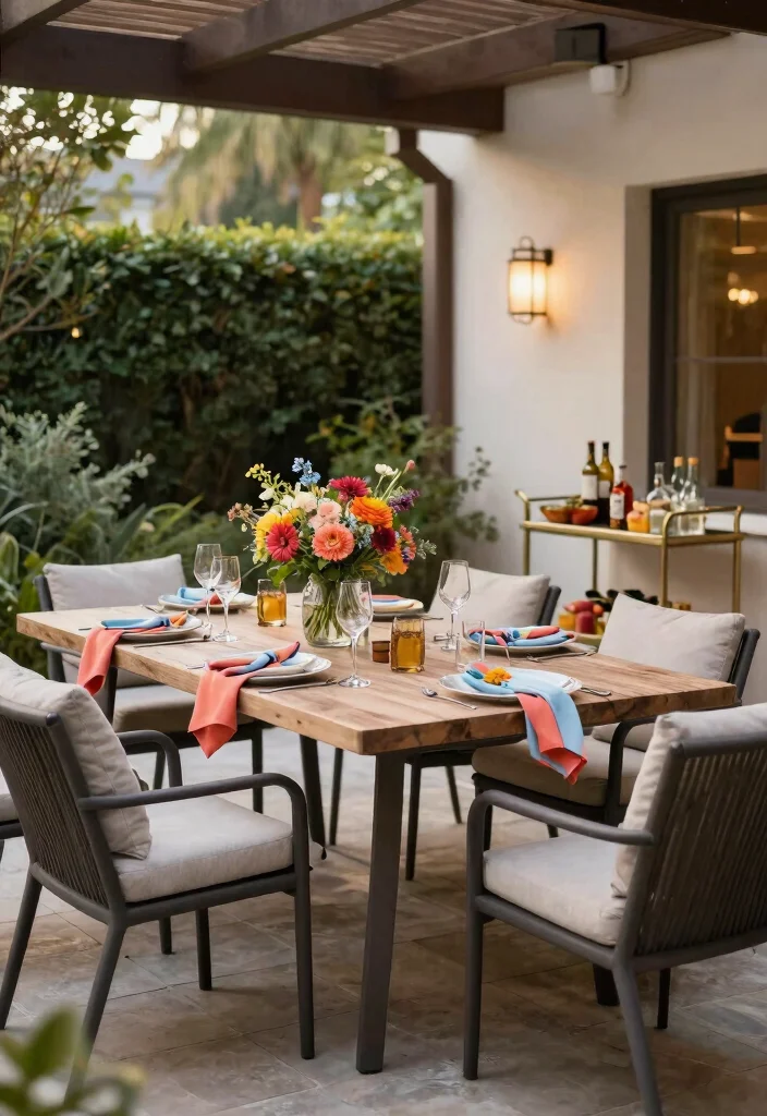 12 Covered Patio Decorating Ideas That Feel Like an Extra Room - 7. Outdoor Dining Experience 1