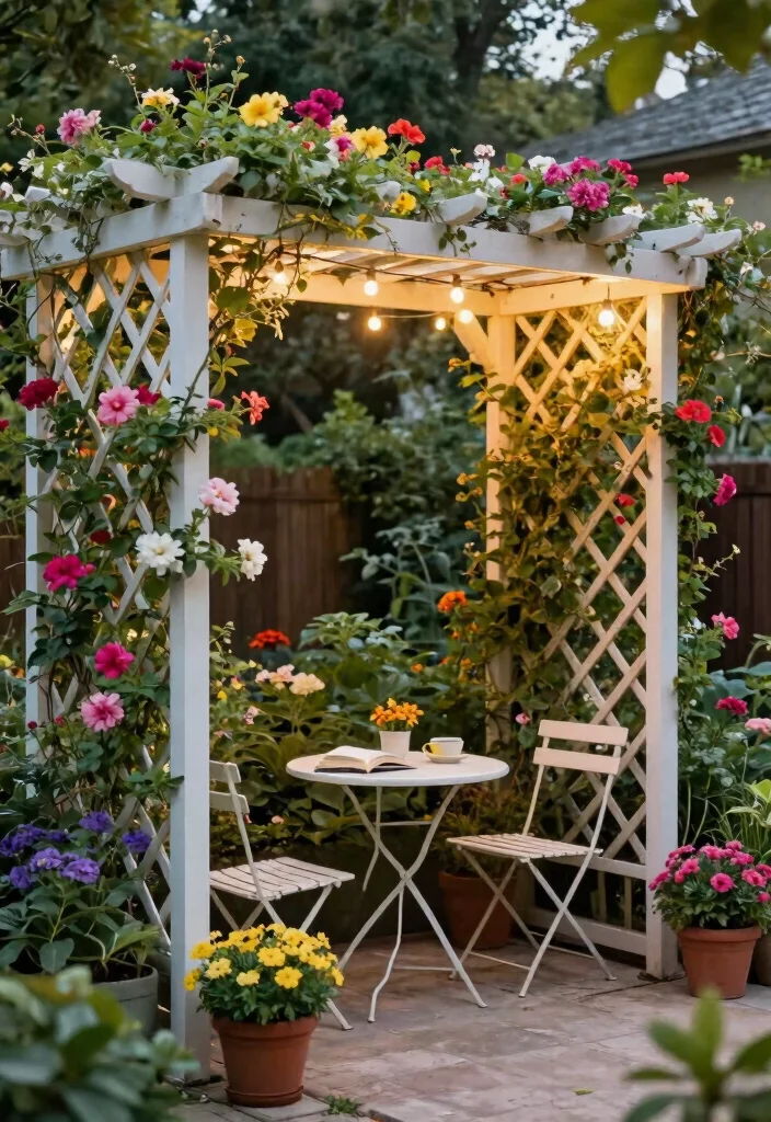 12 Half Pergola Ideas for Small Yards and Tight Budgets - 6. Elegant Trellis Design 1