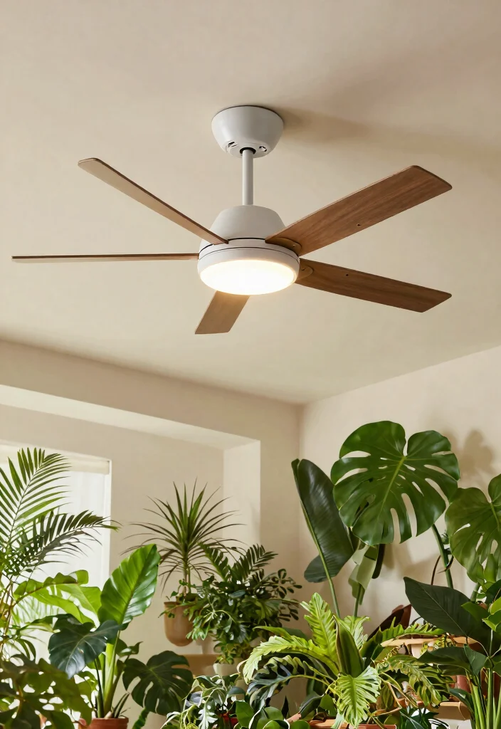 12 Low Ceiling Lighting Ideas That Brighten Without Making the Room Feel Shorter - 8. Artful Ceiling Fans with Lights 1