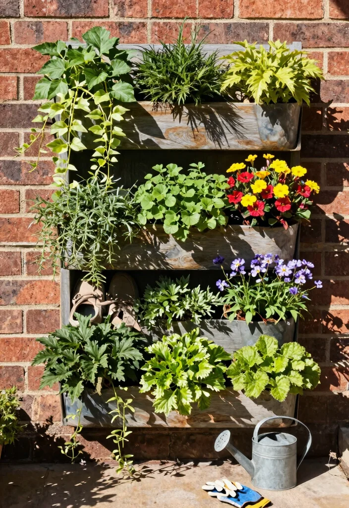 12 Outdoor Container Gardening Ideas for Renters and Small Spaces 1 12 Outdoor Container Gardening Ideas for Renters and Small Spaces - 1. Vertical Gardens for Small Balconies 1