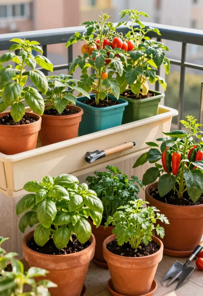 12 Outdoor Container Gardening Ideas for Renters and Small Spaces 5 12 Outdoor Container Gardening Ideas for Renters and Small Spaces - 5. Edible Container Gardening: Fresh Herbs & Veggies 1