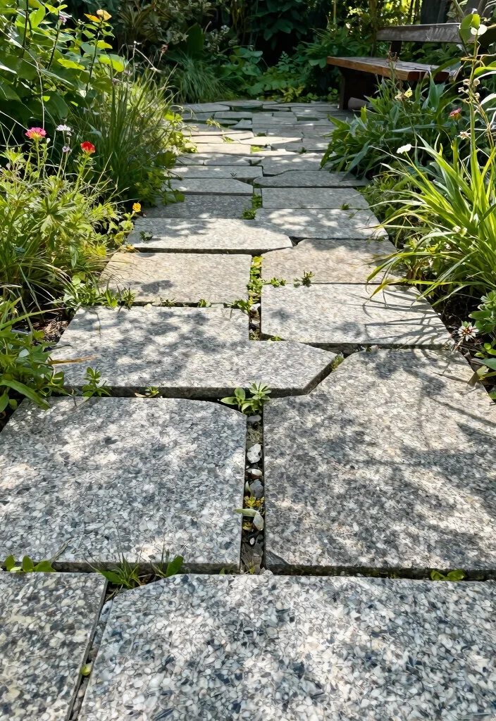 12 Outdoor Granite Flooring Design Ideas That Handle Weather - 1. Textured Granite Pavers for a Natural Look 1