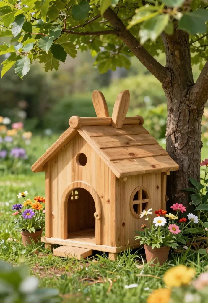 12 Outdoor Rabbit Enclosure Ideas That Keep Predators Out - 1. Cozy Wooden Hut 1