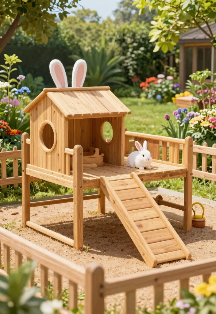 12 Outdoor Rabbit Enclosure Ideas That Keep Predators Out - 3. Elevated Rabbit Play Area 1