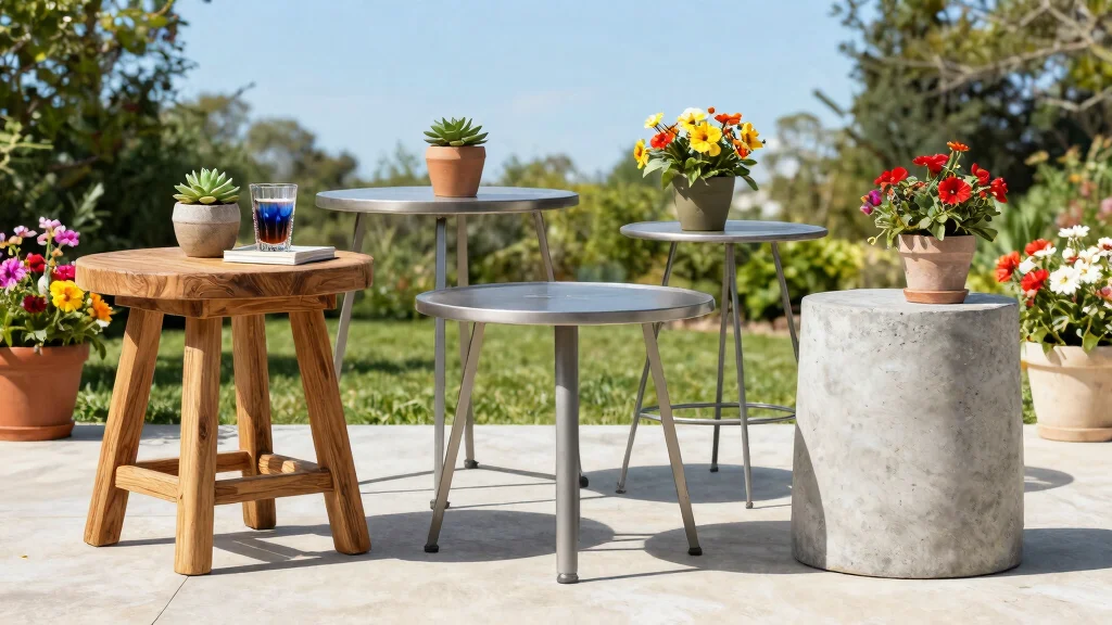 12 Outdoor Side Table Ideas That Won't Tip Over in Wind