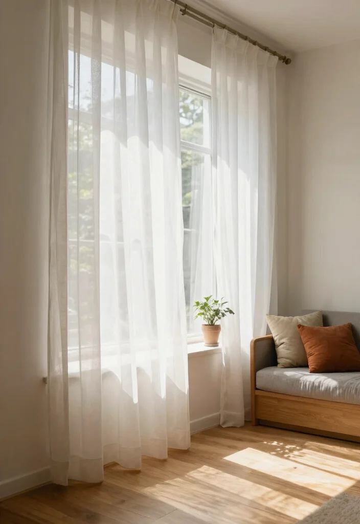 12 Patio Door Window Treatments That Block Heat Without Blocking Light - 1. Sheer Light-Filtering Curtains 1