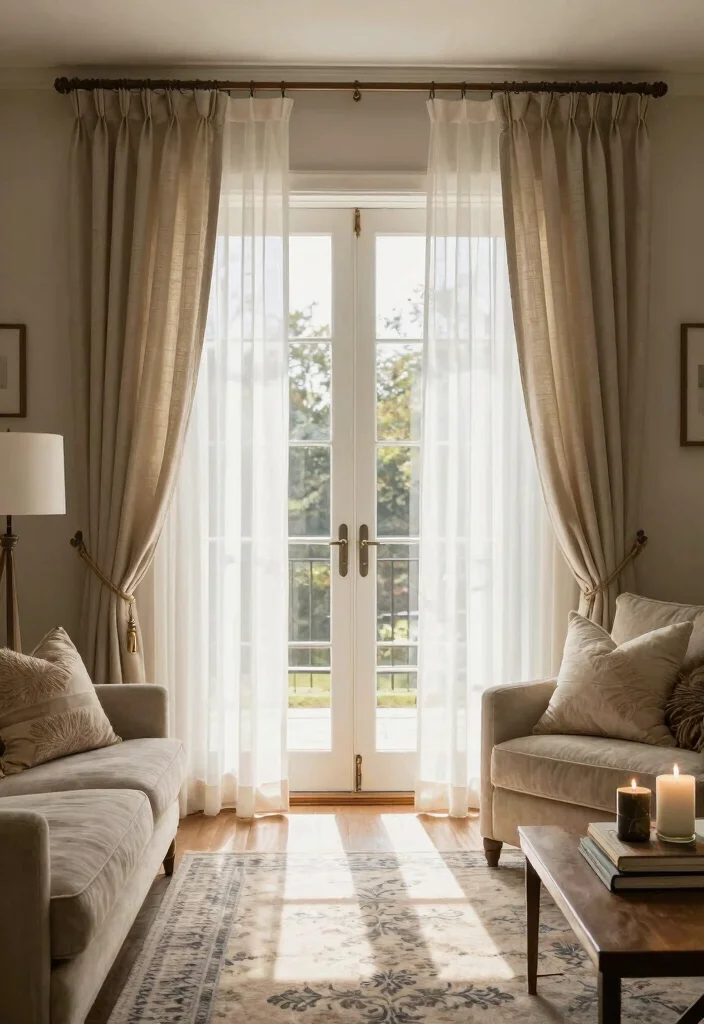12 Patio Door Window Treatments That Block Heat Without Blocking Light - 10. Layered Window Treatments 1