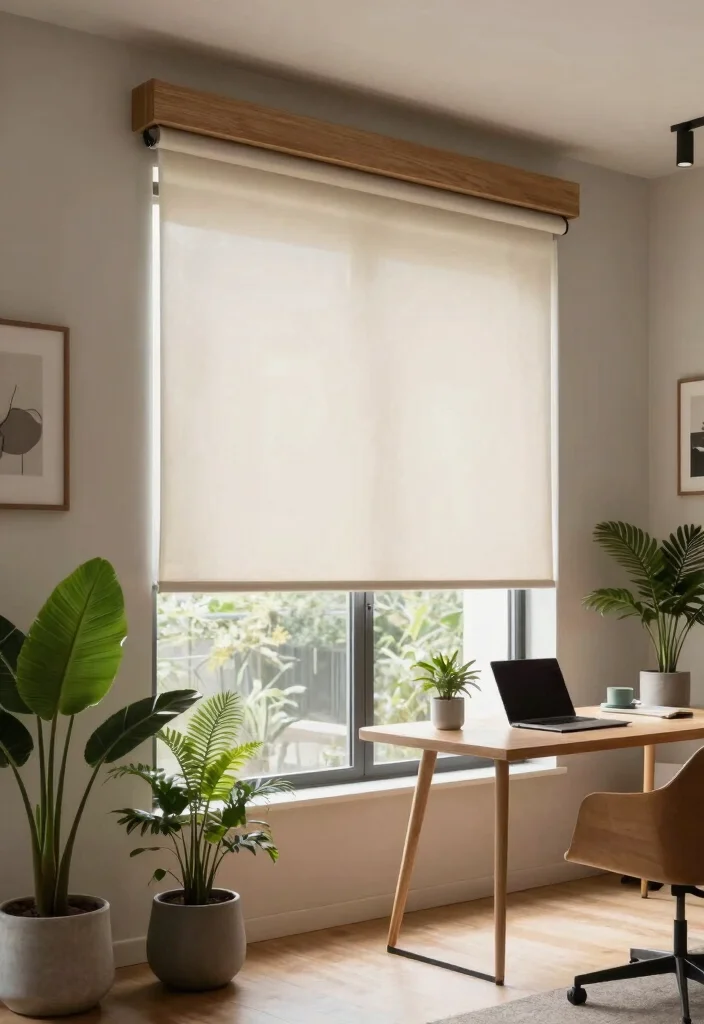 12 Patio Door Window Treatments That Block Heat Without Blocking Light - 5. Roller Shades 1