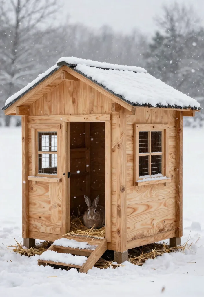 12 Rabbit House Outdoor Ideas That Stay Warm and Predator-Proof - 1. Insulated Wooden Huts 1