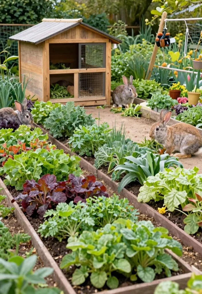 12 Rabbit House Outdoor Ideas That Stay Warm and Predator-Proof - 10. Rabbit-Friendly Plantings Around the Habitat 1