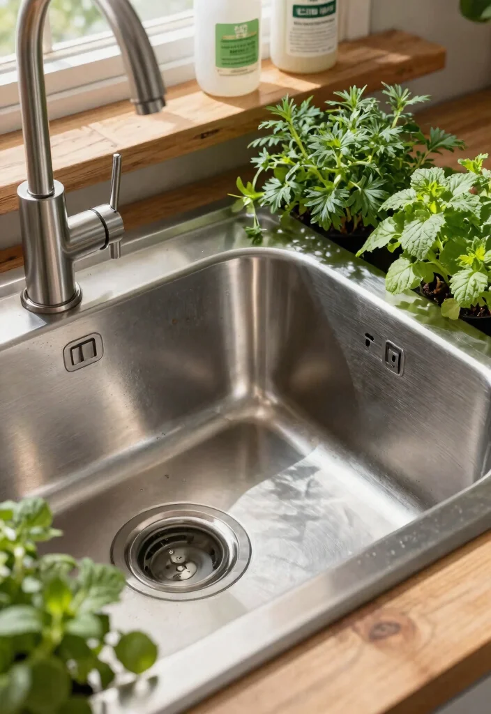 12 Stainless Steel Farmhouse Sink Ideas That Hide Water Spots - 1. Go for a Textured Finish 1