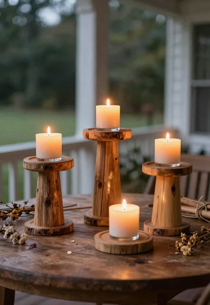 14 4th of July Porch Decor Ideas That Don't Look Tacky or Overdone - 4. Eco-Friendly Candle Holders 1