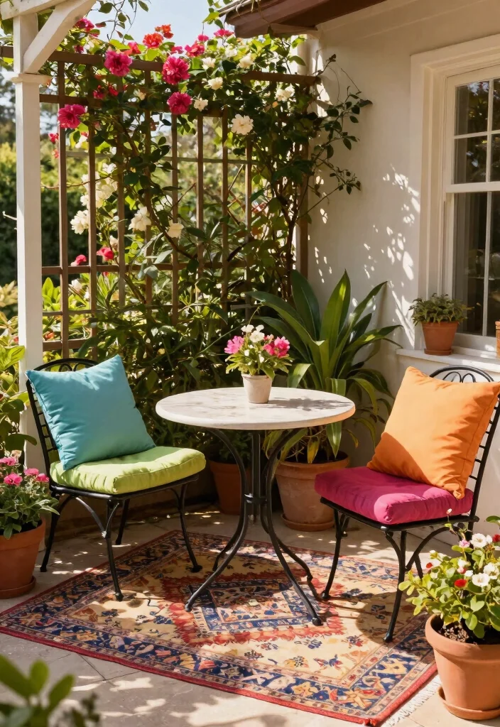 14 Front Patio Decorating Ideas That Make a Small Entry Feel Welcoming - 3. Add Cozy Seating 1