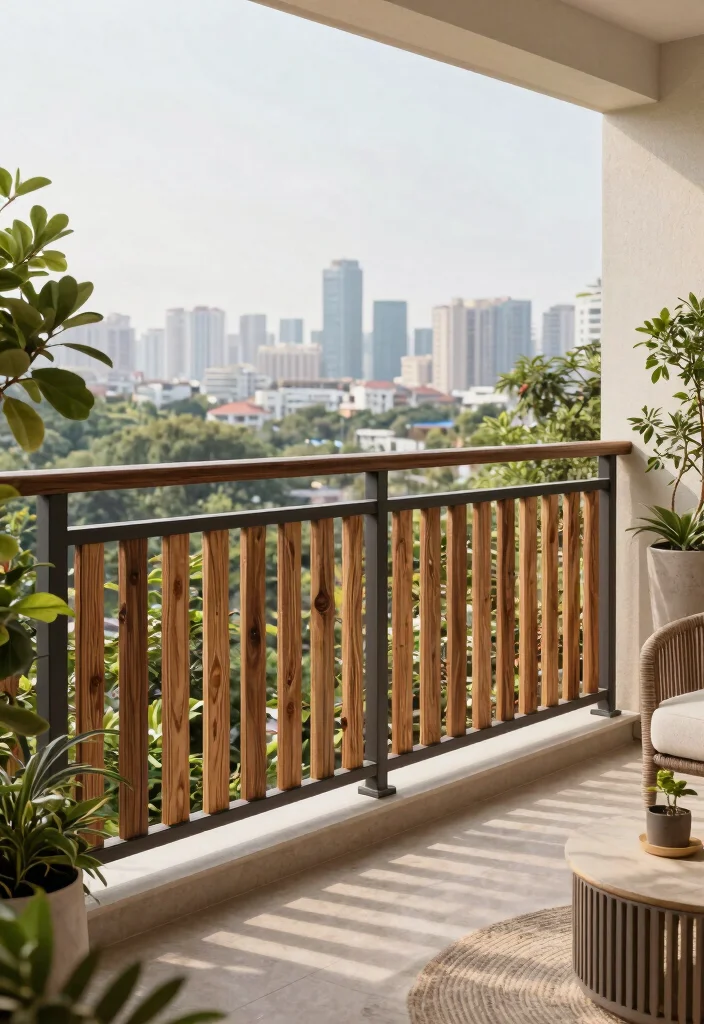 14 Invisible Grills for Balcony That Keep Kids Safe Without Blocking Views - 12. Vinyl Safety Fencing 1