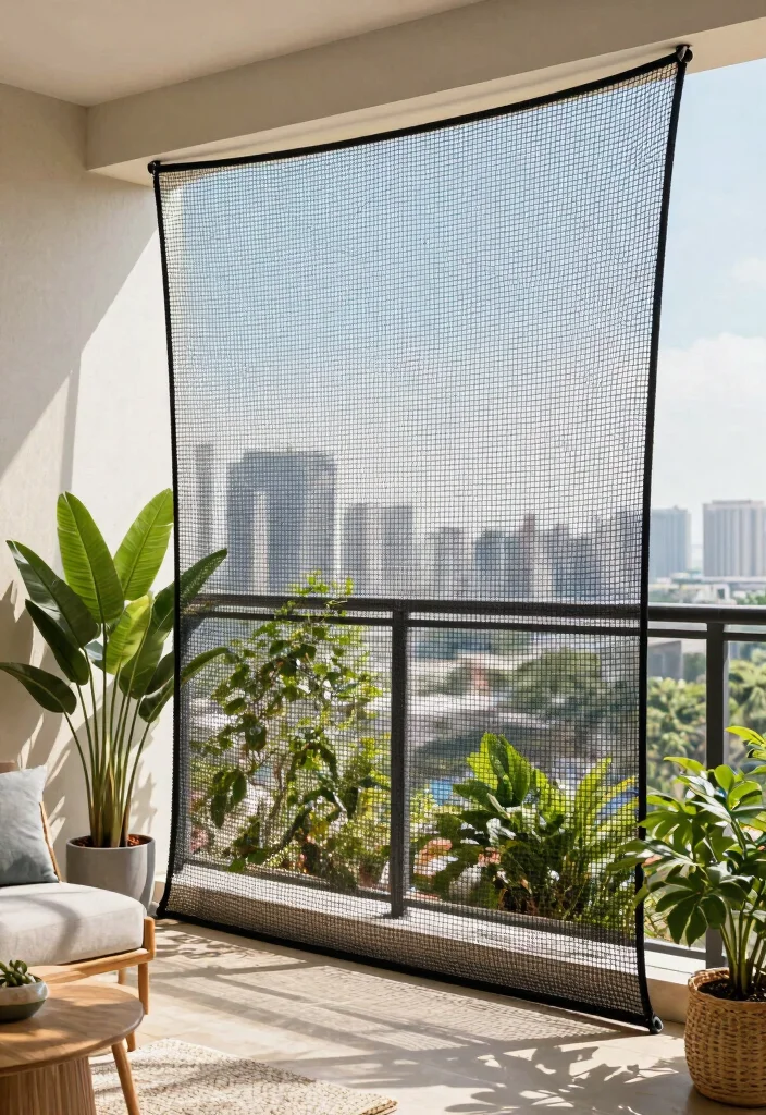 14 Invisible Grills for Balcony That Keep Kids Safe Without Blocking Views - 14. Customizable Safety Netting 1