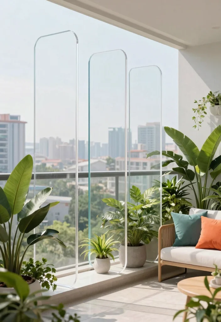 14 Invisible Grills for Balcony That Keep Kids Safe Without Blocking Views - 5. Acrylic Safety Screens 1