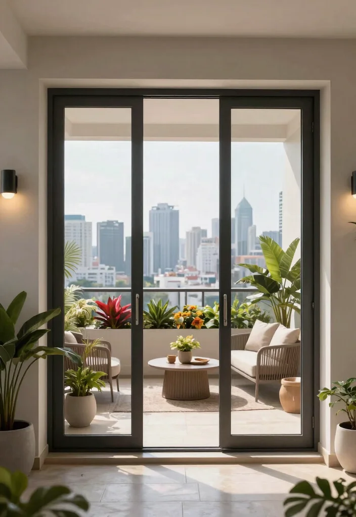 14 Invisible Grills for Balcony That Keep Kids Safe Without Blocking Views - 6. Sliding Glass Gates 1