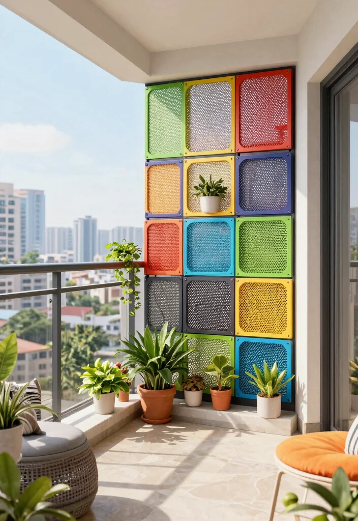 14 Invisible Grills for Balcony That Keep Kids Safe Without Blocking Views - 8. Customizable Modular Grills 1